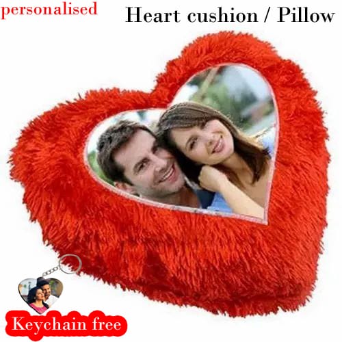 Personalized Heart Cushion Pillow 
